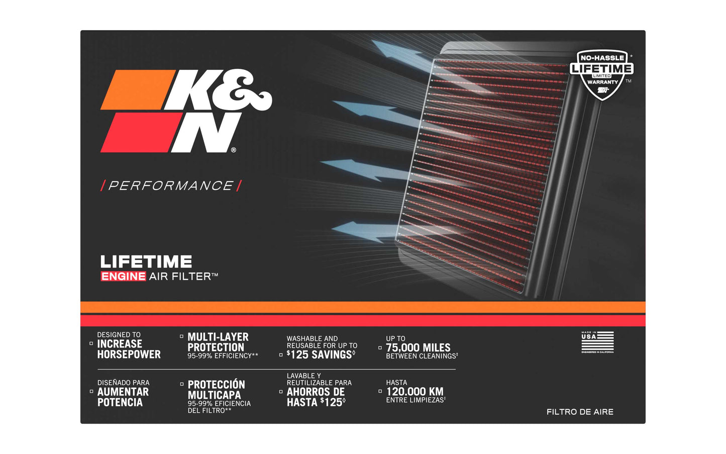 K&N Replacement Air Filter (33-3034)