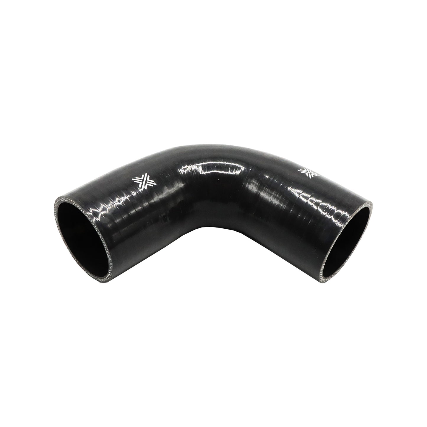 Pipercross Black 90° 70mm Bore, 152mm Leg Length Silicone Hose (FCL04081)