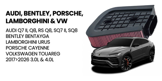 K&N New Application | Audi, Bentley, Porsche, Lamborghini & Volkswagen