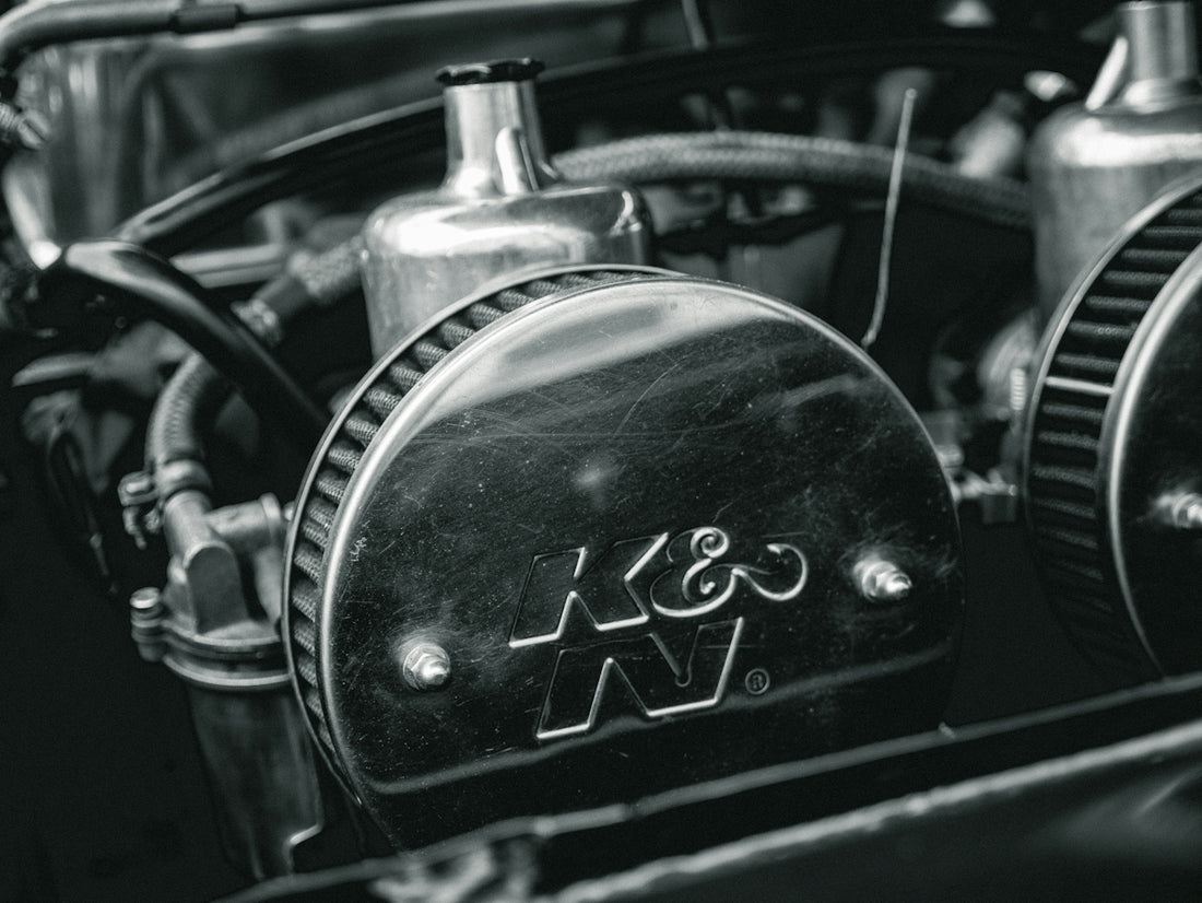 black and silver motorcycle engine
