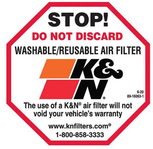 K&N Decal/Sticker Do Not Discard (89-16063-1)