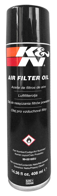 K&N Air Filter Oil - 14.36 fl oz/408 ml Aerosol - Non-US (99-0516EU)