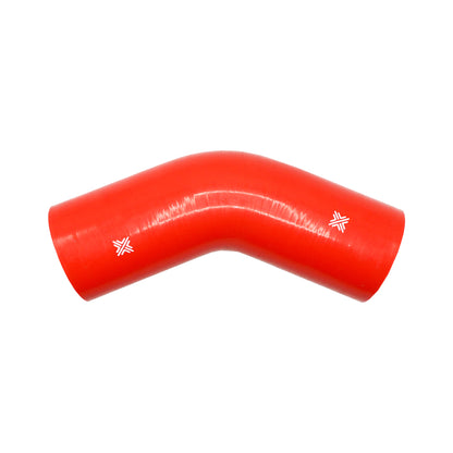 Pipercross Red 45° 80mm Bore, 152mm Leg Length Silicone Hose (FCL04047)