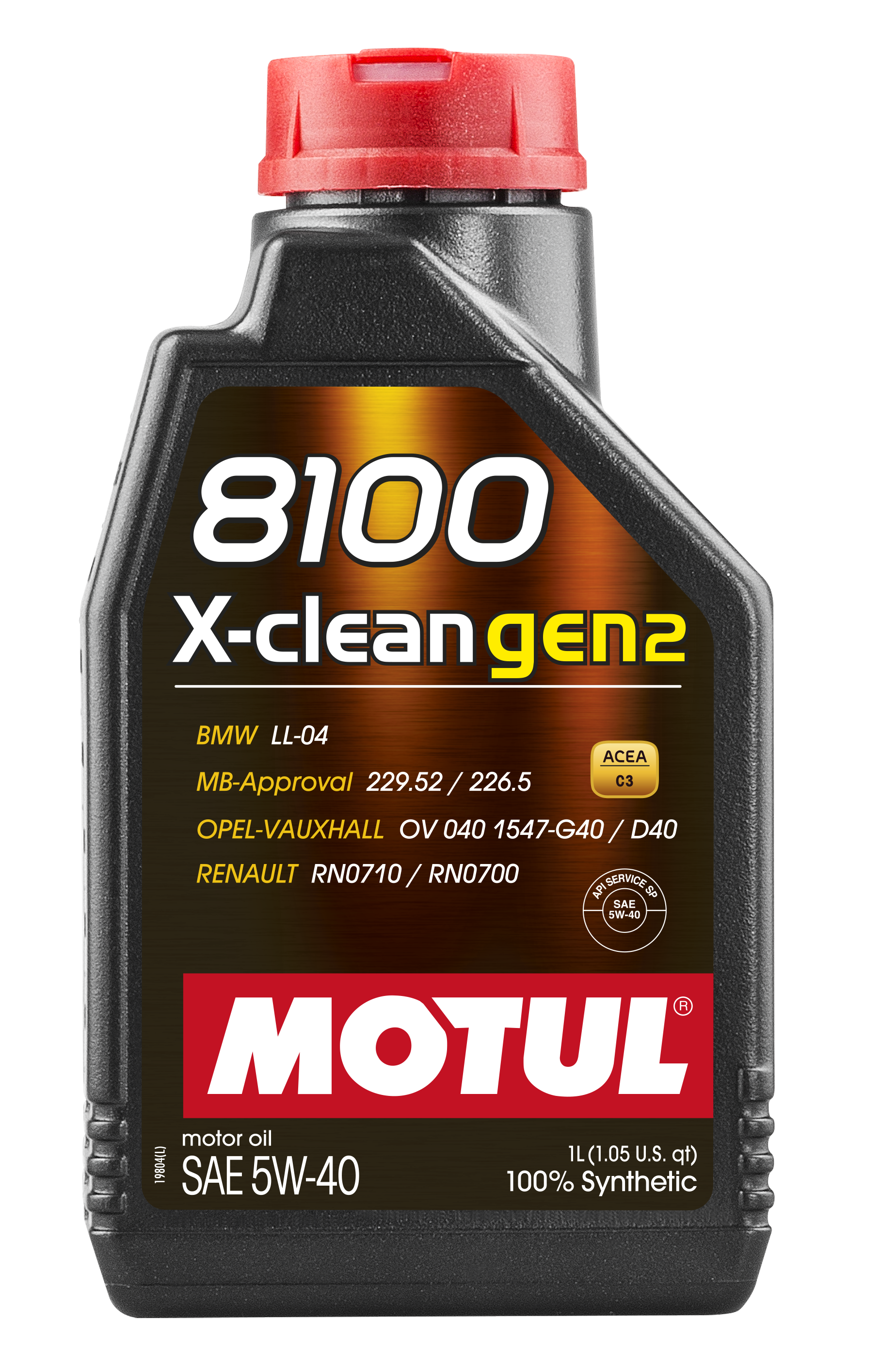 Motul 8100 X-CLEAN GEN2 5W-40 Engine Oil